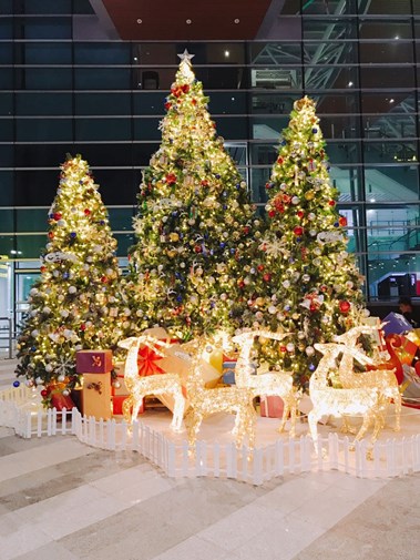 Không khí Giáng Sinh tràn ngập Nhà ga quốc tế Đà Nẵng
